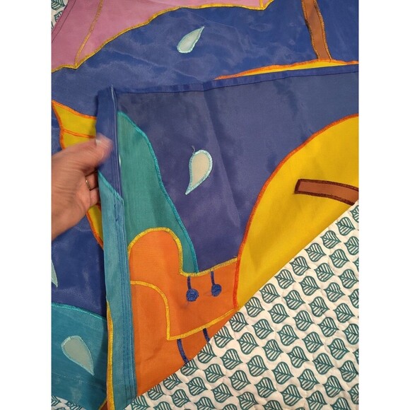 Spring Rain Duck Rain Boots Garden House Banner Flag 27.5" x 43" Umbrella - Picture 8 of 10